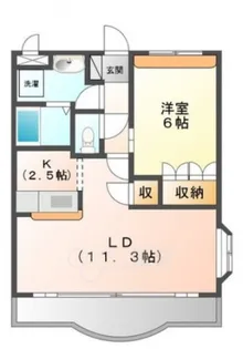 ボナール ディアコート【2階】の間取り