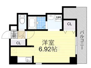 ラ・フォンテ十三【7階】の間取り
