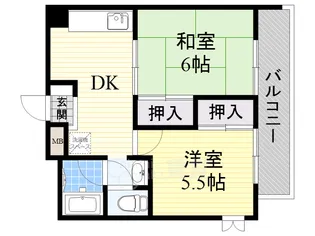 プレアール稲津【4階】の間取り