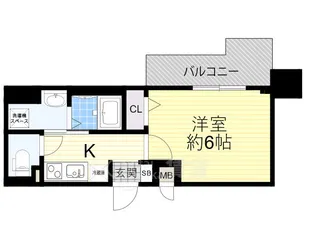 Dimus新大阪【3階】の間取り