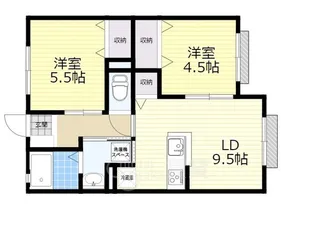 サンマルコ川西【1階】の間取り