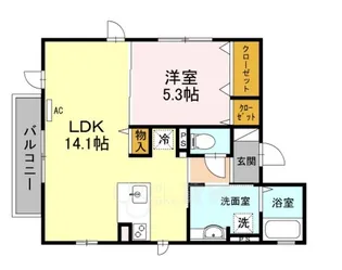 オーク太田Ⅲ【2階】の間取り
