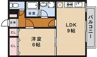 ハイムカトレア【1階】の間取り