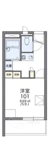レオパレス上穂積【1階】の間取り
