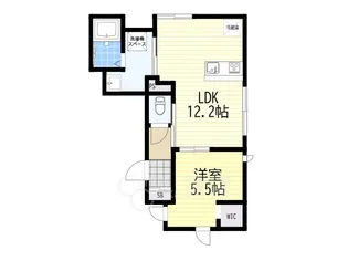 エルメゾンなごみ【1階】の間取り