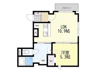 エルメゾンなごみ【1階】の間取り