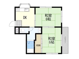 パラシオン西町【1階】の間取り