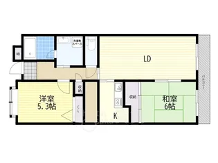 グレイシアス豊中【3階】の間取り