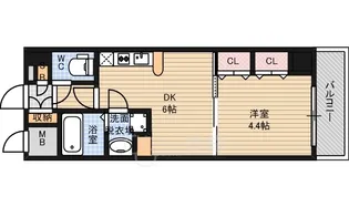 セントロイヤルクラブ新大阪【6階】の間取り