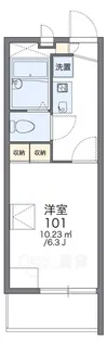レオパレス江口橋【2階】の間取り