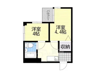 クルーム新大阪2番館【7階】の間取り