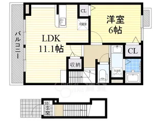 グリーン・グリーン【2階】の間取り