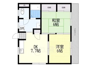 南中井マンション【2階】の間取り