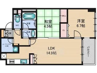 プライマリー新大阪【3階】の間取り