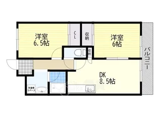サンシャイン茨木【2階】の間取り