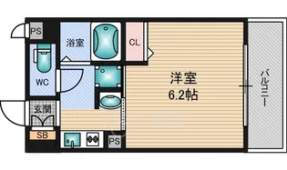 エステムコート新大阪6エキスプレイス【9階】の間取り