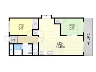 セントポーリア東豊中【4階】の間取り