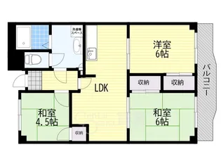メゾンカーサー2号館【2階】の間取り