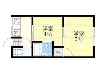 橋本アパート【2階】の間取り