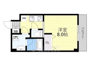 ELSOL ESAKA【8階】の間取り