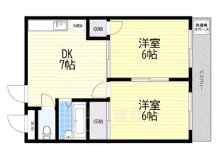 グランドール服部【3階】の間取り