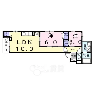 ヴィラ オーブ K【2階】の間取り