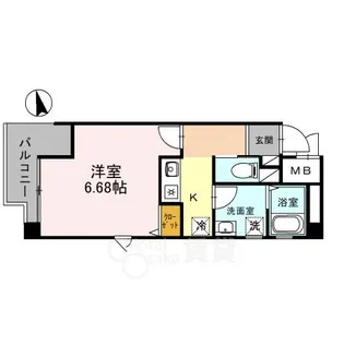 ONLY ONE小花【2階】の間取り