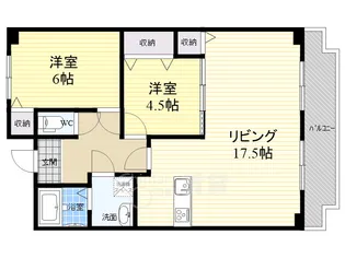 壱番館【3階】の間取り