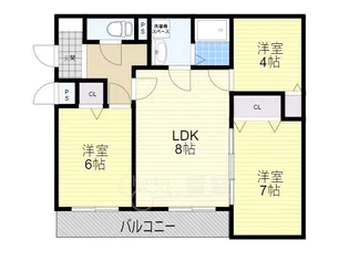ウィルパレスANE【2階】の間取り