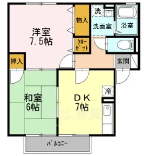 シャルマン小戸【2階】の間取り