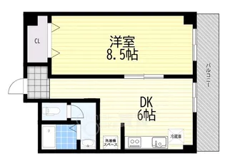 フェザー豊中マンション【4階】の間取り