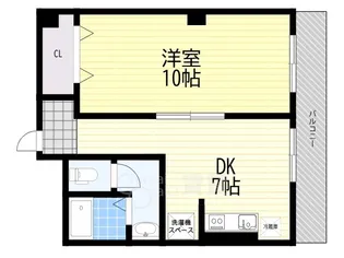 フェザー豊中マンション【4階】の間取り