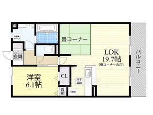 たまきA棟【1階】の間取り