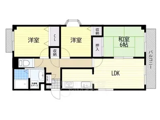桜塚ハイツ【3階】の間取り