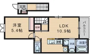 ラ・フォンテ【2階】の間取り