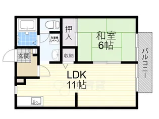 ガーデンハイツ【2階】の間取り
