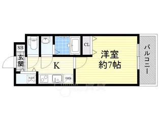 エルシア池田【9階】の間取り