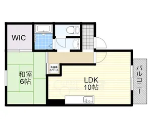 マシオン刀根山【1階】の間取り