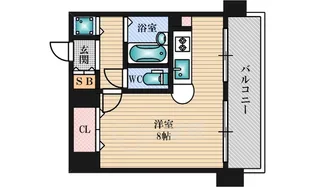 City Life レイセニット北大阪【4階】の間取り