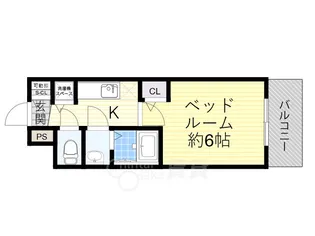 メインステージ大阪 North Mark【7階】の間取り