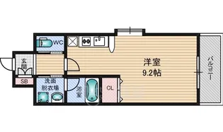 エクセレント上新17【2階】の間取り