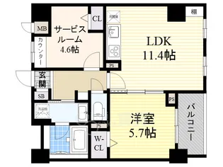 Deux Serenite【4階】の間取り