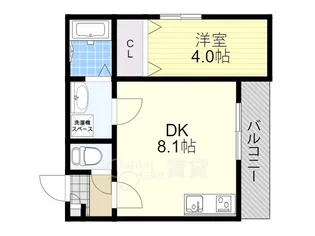 KTIレジデンス庄内【3階】の間取り