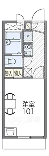 レオパレスハピネス【1階】の間取り