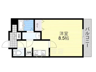 CHARME十三本町【9階】の間取り