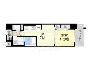 ベラルーチェ十三【3階】の間取り