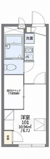レオパレス友六【1階】の間取り
