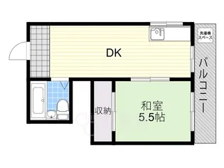第1リバーフィールドマンション【4階】の間取り