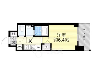 プレサンス新大阪イオリア【10階】の間取り
