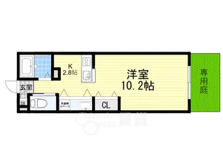 リヴェール曽根【1階】の間取り